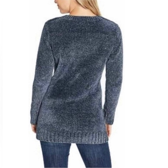 ORVIS Women's Size SM Chenille V-Neck Pullover Sweater Blue Marled Outdoors EUC - Picture 11 of 17
